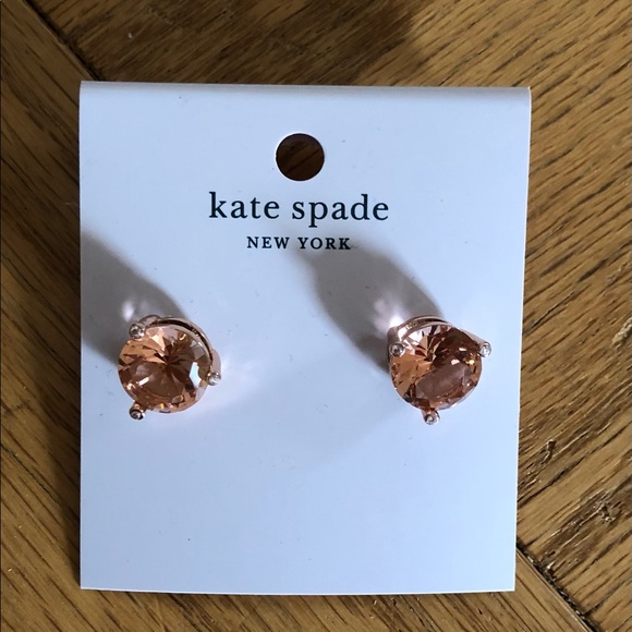 Kate Spade Pink Stone Stud Earrings